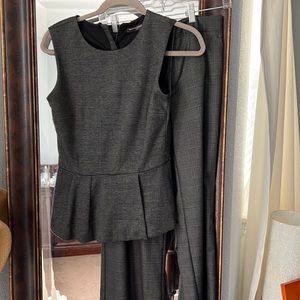 Matching shell top with trousers.